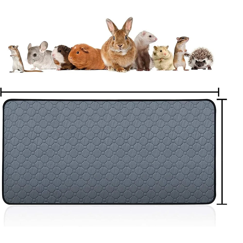 Guinea Pig Cage Lining Washable Guinea Pig Skin Pad Reusable and Non slip Urinary Pad for Guinea Pig Cat Dog Bed small animal