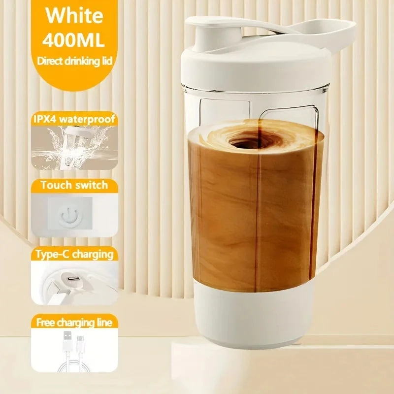 1 Piece/13.53 Oz Portable Charging Electric Stirring Cup Automatic Self Mixing Cup-Sports Cup with Electric Stirring